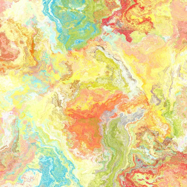Бесшовная абстрактная окрашенная мраморная текстура. Rainbow яркий материал фон узора. Бохо летний яркий окрашенный эффект текстильной печати. — стоковое фото