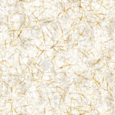 Altın metalik el yapımı pirinç kağıdı dokusu. Kusursuz washi tabakası ve altın metal pulları. Modern düğün dokusu, zarif kırtasiye ve asgari Japon tarzı tasarım unsurları için..