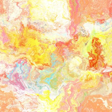 Kusursuz, soyut, fırçalanmış mermer dokular. Gökkuşağı parlak malzeme desenli arka plan. Boho yaz enerjisi boyanmış tekstil baskısı. 