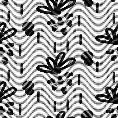 Kusursuz çiçeksiz, siyah, beyaz, dokuma, ringa kemiği tarzı doku. İki ton 50 'lerin monokrom deseni. Modern dokuma efekti. Erkeksi kırık çizgi JPG izlerini tekrarla. 