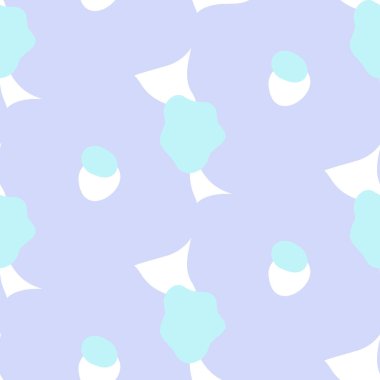 Neşeli neon çiçekli, kusursuz vektör arkaplanı. Retro siluet şeklinde renkli, kalın çiçekler. El çizimi tuhaf karalama arkaplanı. Doğal modern baskılar için.. 