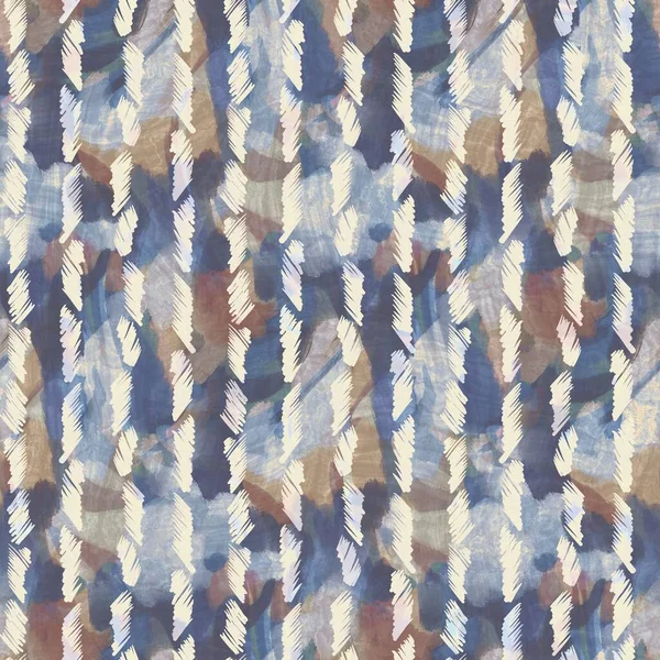 Rustic french grey stripe printed fabric. Seamless european style soft furnishing textile pattern. Batik all over digital line print effect. Variegated blue decorative cloth. High quality raster jpg — Stock Photo, Image