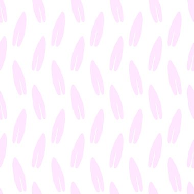 Neşeli neon çiçekli, kusursuz vektör arkaplanı. Retro siluet şeklinde renkli, kalın çiçekler. El çizimi tuhaf karalama arkaplanı. Doğal modern baskılar için.. 