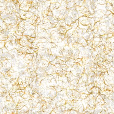 Metalik altın kıvrımlı el yapımı pirinç kağıdı dokusu. Kusursuz washi örtüsü. Lüks düğün dokusu, zarif kırtasiye ve en az Japon stili tasarım öğesi için..