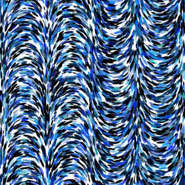 Suluboya fırçalanmış noktalı arkaplan. Elle boyanmış tuhaf empresyonist karnaval kusursuz desen. Dekoratif dalgalı yıkama boyası her yerde..