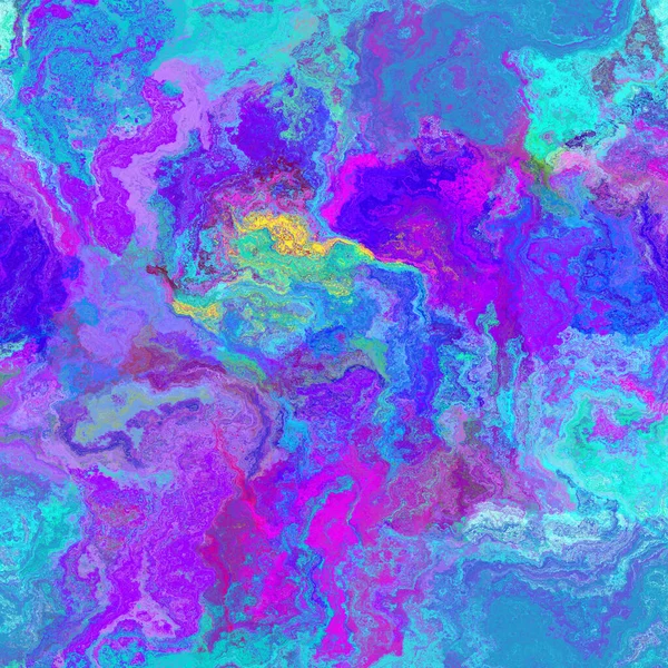 Nahtlos abstrakt bemalten gebürsteten Marmor Textur. Regenbogen helles Material Muster Hintergrund. Boho Sommer lebhaft bemalten Effekt Textildruck. — Stockfoto