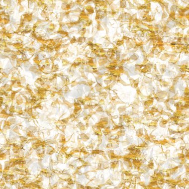 Altın metalik el yapımı pirinç kağıdı dokusu. Kusursuz washi tabakası ve altın metal pulları. Modern düğün dokusu, zarif kırtasiye ve en az Japon stili bulanık tasarım öğeleri için