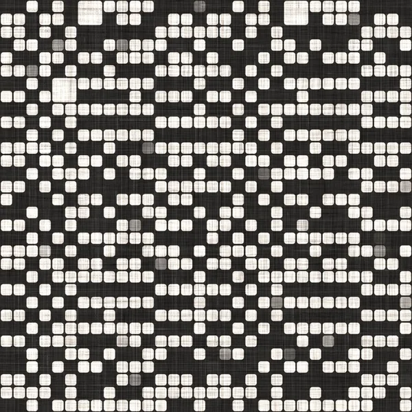 무광의 검은 색 바탕에 기하학적 인 아마포 질감 이 있다. 두 가지 음색 단색 패턴 이 있습니다. 현대식 직물짜기 효과. 마스 카린 모양 모티프 반복 jpg 프린트 — 스톡 사진