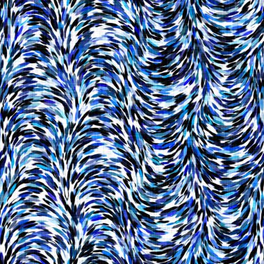 Suluboya fırçalanmış noktalı arkaplan. Elle boyanmış tuhaf empresyonist karnaval kusursuz desen. Dekoratif dalgalı yıkama boyası her yerde..