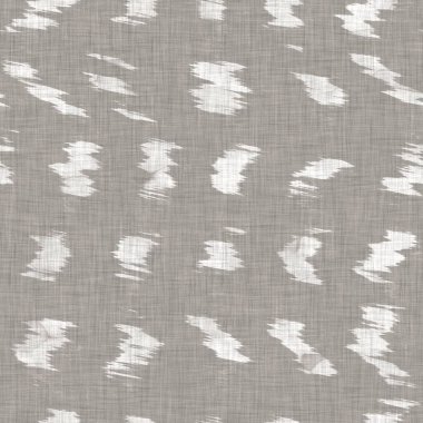 Kusursuz Fransız nötr geometrik çiftlik evi keten arka planı. Provence gri kırsal romantik dokunmuş desen dokusu. Kalitesiz şık tonal kulübe şekli tekstil baskısı. 