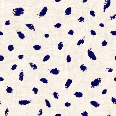 Kusursuz çivit mavisi deforme olmuş doku. Mavi örülmüş boro pamuk boyalı efekt arka planı. Japonya Batik direncini tekrarlıyor. Her yerde Asya yıldızları var.