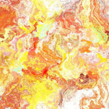 Kusursuz, soyut, fırçalanmış mermer dokular. Gökkuşağı parlak malzeme desenli arka plan. Boho yaz enerjisi boyanmış tekstil baskısı. 