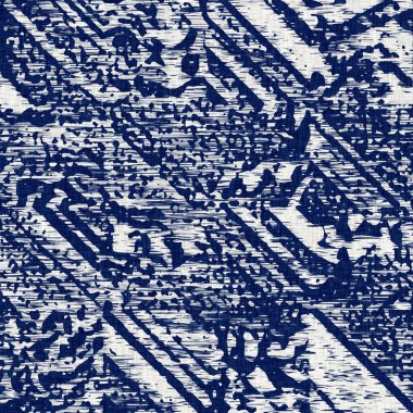 İndigo boyalı kumaş rastgele benekler desen dokusu. Kusursuz tekstil kumaş boyası baskıya dayanıklıdır. Japon kimono bloğu baskısı. Yüksek çözünürlüklü batik etkisi benekli kumaş parçası. 