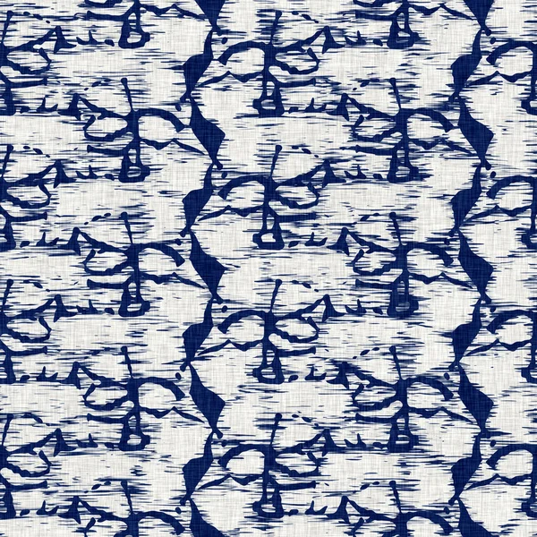 Textura de patrón de manchas aleatorias de tela teñida índigo. Tinte de tela de moda textil transparente resistente a toda la impresión. Impresión en bloque de kimono japonés. Alta resolución batik efecto moteado muestra. —  Fotos de Stock
