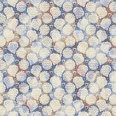 Kırsal Fransız gri yaprağı baskılı kumaş. Kusursuz Avrupa tarzı yumuşak döşeme deseni. Batik dijital yaprak izi efektinin her yerinde. Değişik mavi dekoratif kumaş. Yüksek kalite raster jpg