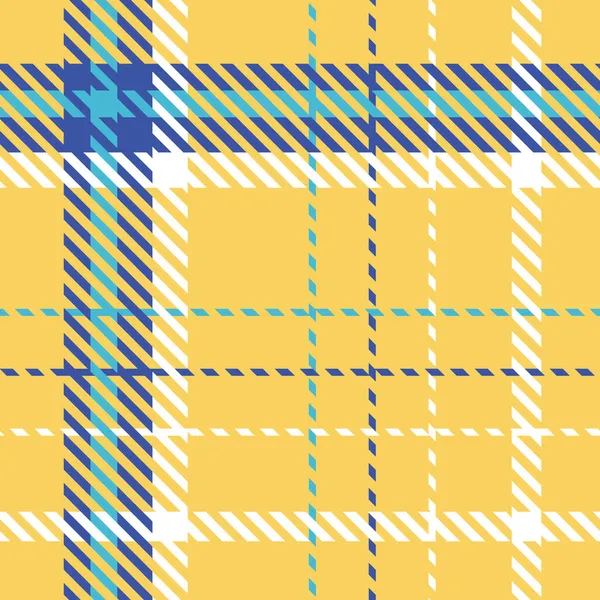 Lente verse naadloze ruitvector patroon. Gingham heldere kleur checker achtergrond. Overal geweven tweed print. — Stockvector