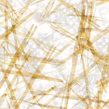 Altın metalik el yapımı pirinç kağıdı dokusu. Pürüzsüz washi tabakası ve bulanık altın metal pulları. Modern düğün dokusu, zarif kırtasiye ve asgari Japon tarzı tasarım unsurları için..