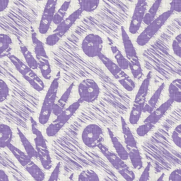 Levandule francouzský statek květinový venkovský styl plátno pozadí. Lilac design interiéru po celém tisku. Printed texturované tkaniny efekt pro Provence ošuntělé elegantní textilní dlaždice. — Stock fotografie