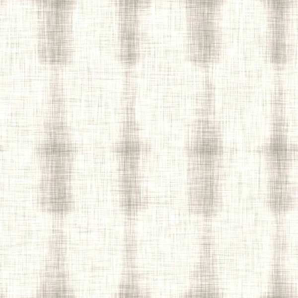 Λινή υφή φόντο με σπασμένα λωρίδα. Οργανικό ακανόνιστο ριγέ μοτίβο. Μοντέρνο απλό φυσικό οικολογικό ύφασμα για διακόσμηση σπιτιού. Αγροικία σκάνδαλο στυλ ρουστίκ γκρι σε όλη την εκτύπωση. — Φωτογραφία Αρχείου