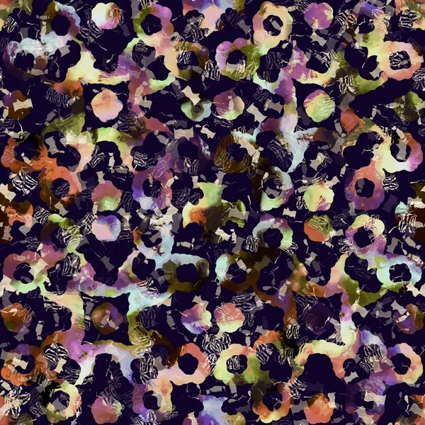 Экзотический разноцветный геометрический камуфляж. Бесшовная осенняя темная земля детализированная повторяющаяся картина. — стоковое фото