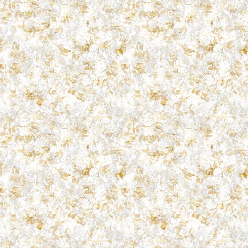 Handmade white gold metallic rice sprinkles paper texture. Seamless washi sheet background. Sparkle wedding texture, glitter stationery and pretty foil style digital luxe design element.