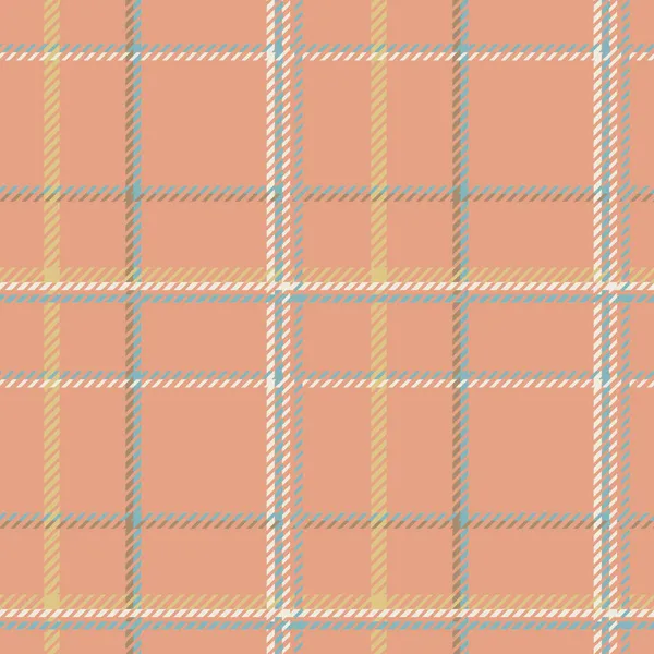 Geslacht neutraal naadloos ruitvector patroon. Gingham baby kleur checker achtergrond. Overal geweven tweed print. — Stockvector