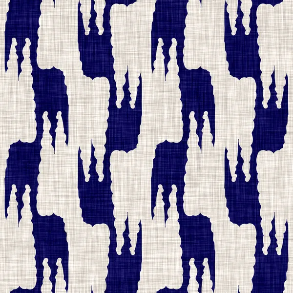 Bezszwowa indygo myte tekstury pasek. Niebieska tkanina boro len bawełna farbowane tło efekt. Japończycy stawiają opór Batikowi. azjatyckie paski na całym tekstylnym druku. — Zdjęcie stockowe