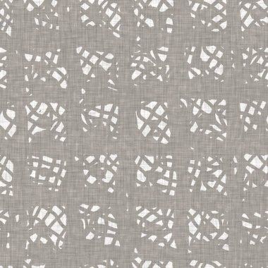 Kusursuz Fransız nötr benekli çiftlik keten efekti arka planı. Provence Gri Beyaz Kırsal Örgü desenli dokuyu yıkadı. Kalitesiz şık kulübe tekstil baskısı. 