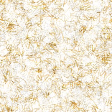 Metalik altın kıvrımlı el yapımı pirinç kağıdı dokusu. Kusursuz washi örtüsü. Lüks düğün dokusu, zarif kırtasiye ve en az Japon stili tasarım öğesi için..