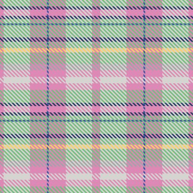 Taze, dikişsiz ekose vektör deseni. Gingham parlak renk kontrolörü geçmişi. Her tarafı kumaşla örülmüş.. 