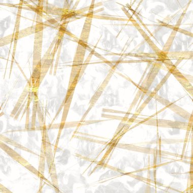 Altın metalik el yapımı pirinç kağıdı dokusu. Pürüzsüz washi tabakası ve bulanık altın metal pulları. Modern düğün dokusu, zarif kırtasiye ve asgari Japon tarzı tasarım unsurları için..