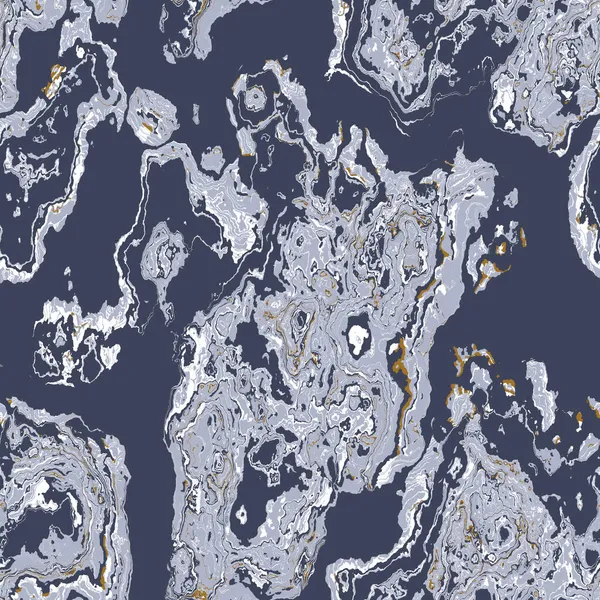 Koyu mavi mermer, erkeksi, dikişsiz doku. Düzensiz mürekkep lekesi boya etkisi. Mermer kaplanabilir grafik tasarımı duvar kağıdı örneği