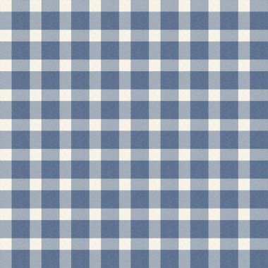 Fransız çiftlik evi, mavi ekose kumaş desenli. Taşralı tonal mutfak kumaş efekti. Tartan kulübesi 2 ton gri arkaplan malzeme dokusu.