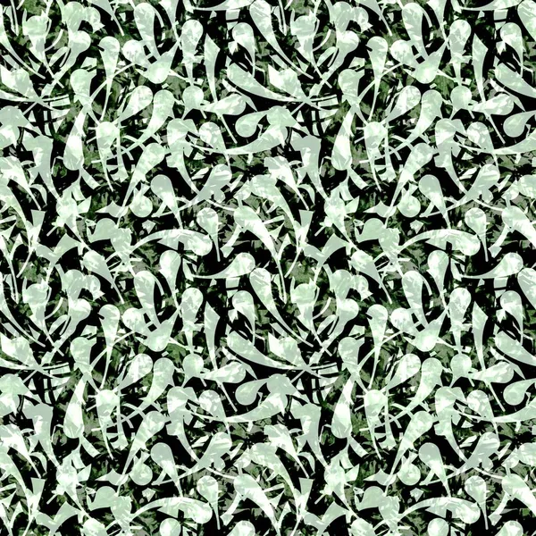 Erdő zöld dzsungel természet textúra. Zökkenőmentes lombozat levél 2 hang tervezés háttér. — Stock Fotó
