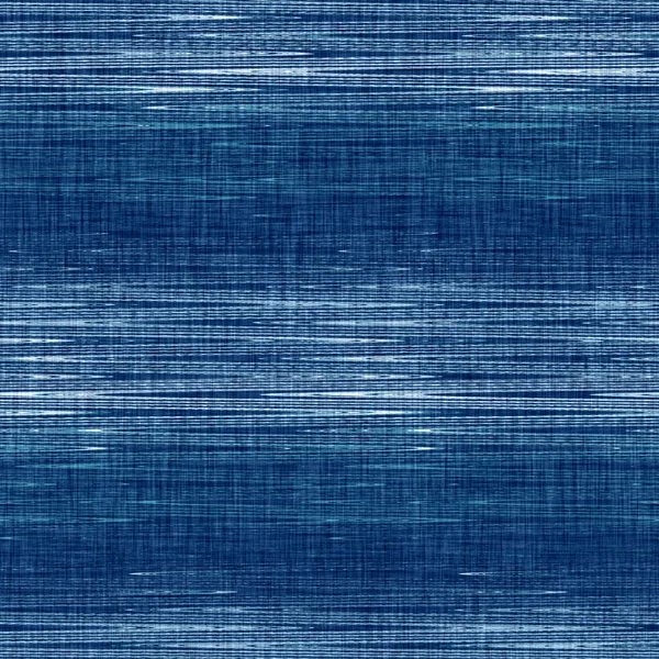 Klassieke blauwe geweven streep mannelijke shirt stof textuur. Marine ruimte geverfd gemarmerd melange achtergrond. Naadloze eenvoudige stijlvolle textiel modedoek. Hoge resolutie stof overal print. — Stockfoto