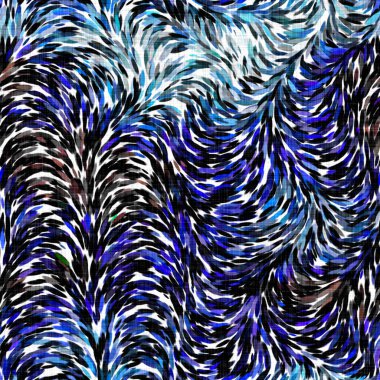 Suluboya fırçalanmış noktalı arkaplan. Elle boyanmış tuhaf empresyonist karnaval kusursuz desen. Dekoratif dalgalı yıkama boyası her yerde..