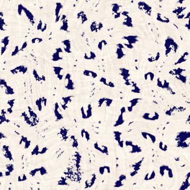 Kusursuz çivit mavisi deforme olmuş doku. Mavi örülmüş boro pamuk boyalı efekt arka planı. Japonya Batik direncini tekrarlıyor. Her yerde Asya yıldızları var.