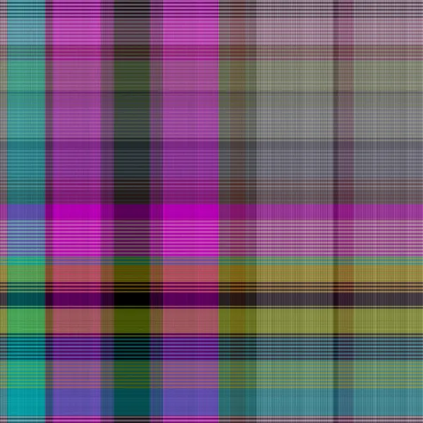 Colorful winter masculine seamless plaid texture. Multicolor space dyed effect checker background. Woven tweed pattern tile. — Stock Photo, Image