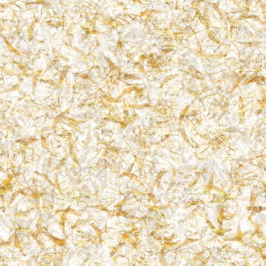 Altın metalik el yapımı pirinç kağıdı dokusu. Kusursuz washi tabakası ve altın metal pulları. Modern düğün dokusu, zarif kırtasiye ve en az Japon stili bulanık tasarım öğeleri için