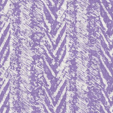 Lavanta çiftliği kırık şerit deseni. Çizgili ülke çizgileri parmak izlerinin üzerine örülmüş. Mor rustik baskılı kumaş efekti. Provence stili, pejmürde ev dekoru kumaşı..