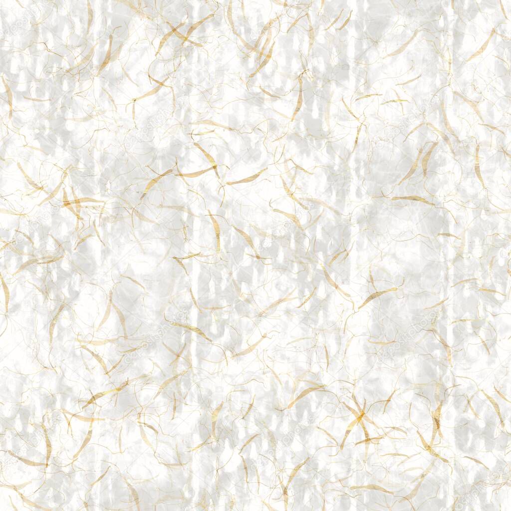 Handmade white gold metallic rice sprinkles paper texture. Seamless washi sheet background. Sparkle wedding texture, glitter stationery and pretty foil style digital luxe design element