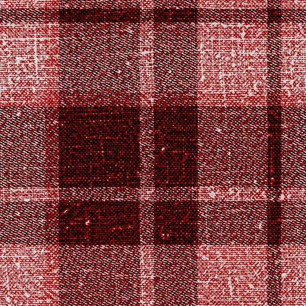 Retro vermelho búfalo preto xadrez verificar padrão sem costura. Estilo tradicional americano de lenhador. Textura quadrada rústica xadrez tecido. — Fotografia de Stock