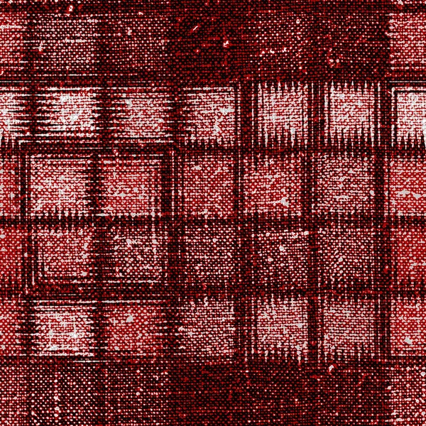 Retro rød sort bøffel plaid check sømløse mønster. Traditionel amerikansk land skovhugger stil. Rustik firkantet ternet stof tekstur. - Stock-foto