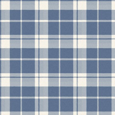 Çiftlik evi mavi ekoseli desenli. Tüvit duvar kâğıdı tasarımı için tüm baskı üzerinde klasik tarz twill. 