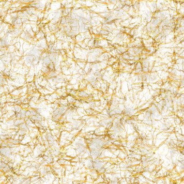 Altın metalik el yapımı pirinç kağıdı dokusu. Kusursuz washi tabakası ve altın metal pulları. Modern düğün dokusu, zarif kırtasiye ve en az Japon stili bulanık tasarım öğeleri için