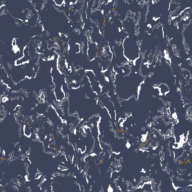 Koyu mavi mermer, erkeksi, dikişsiz doku. Düzensiz mürekkep lekesi boya etkisi. Mermer kaplanabilir grafik tasarımı duvar kağıdı örneği