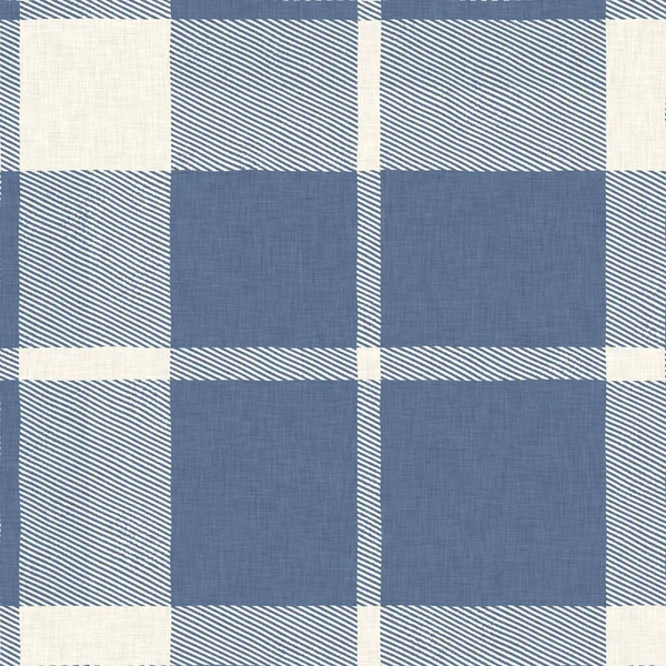 Modrý kostkovaný vzor farmy. Vintage styl kepr po celém tisku pro tvídový tapety design. — Stock fotografie
