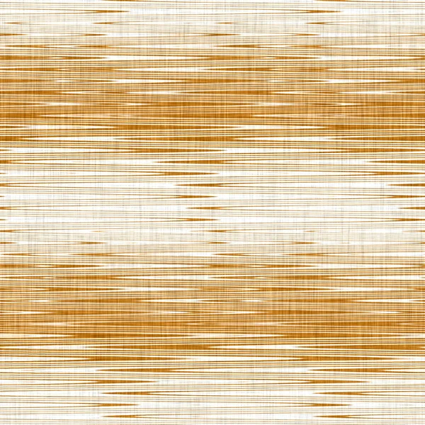 Linen texture background with broken stripe. Organic irregular striped seamless pattern. Modern plain 2 tone spring textile for home decor. Farmhouse scandi style rustic orange all over print. — Stock Photo, Image