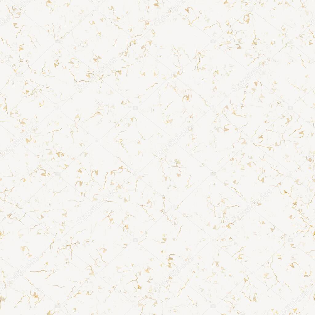 Handmade white gold metallic rice sprinkles paper texture. Seamless washi sheet background. Sparkle blur wedding texture, glitter stationery and pretty foil style digital luxe design element.