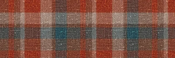 Klassisk vinter tartan rutig sömlös kantlist gräns. Modern gingham pjäs trim bakgrund. Vävd skotsk maskulin tweed effekt band banner. — Stockfoto